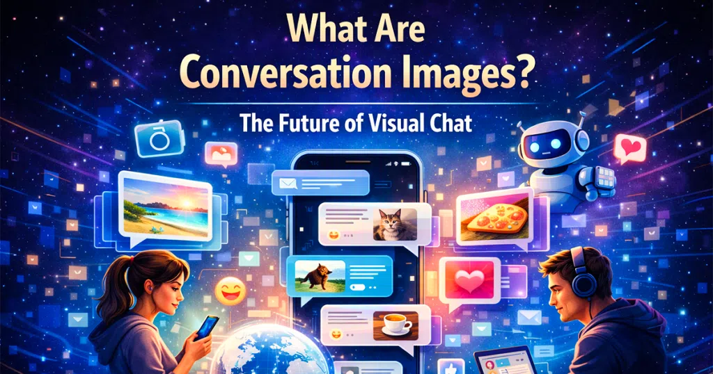 Conversation images showing two people talking in a modern setting, ideal for blog and social media content